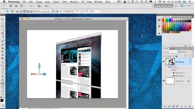 Photoshop CS5 Extended Tutorial - 3D Reflect White смотреть онлайн