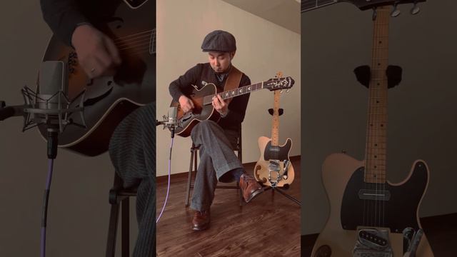 Rhythm Changes Improvisation / Swing Guitar / Vintage Archtop Guitar / Epiphone Tudor смотреть онлайн
