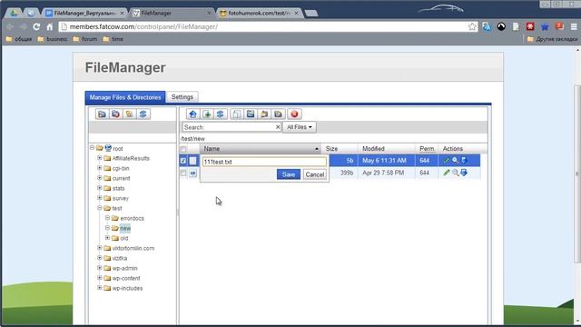 видеокурс о хостинге FatCow, MySQL (базы данных) смотреть онлайн