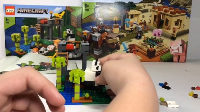 LEGO Minecraft обзор питомник панд 21158! новинка 2020! Майнкрафт! смотреть онлайн