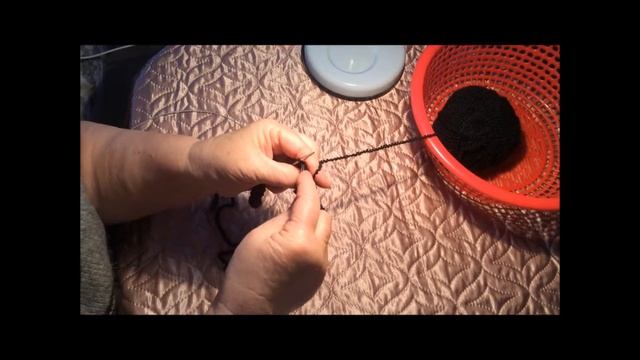 Обучающее видео, как связать бороду для шапки. смотреть онлайн