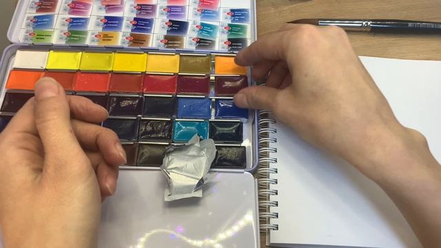 Распаковка художественных материалов с WildBerries. Акварель "БЕЛЫЕ НОЧИ" 2020. Watercolor смотреть онлайн