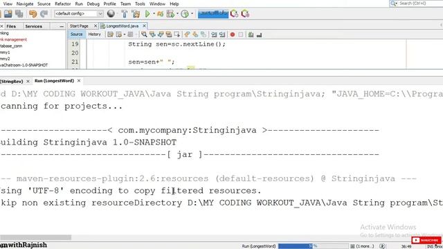 Find longest word in string in Java | Longest word in string | Java string programs in Hindi смотреть онлайн