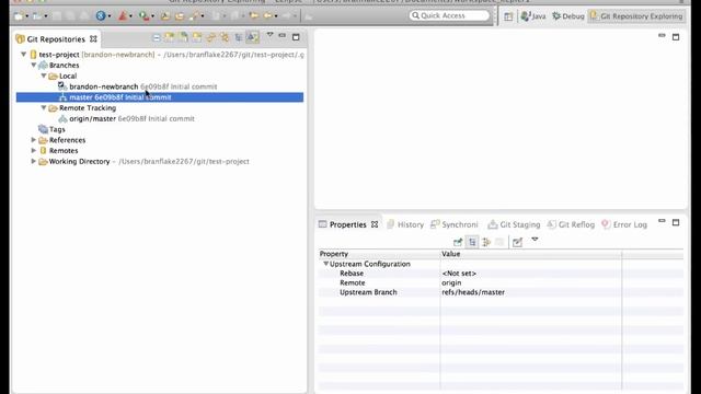 Eclipse - Create a Branch with git смотреть онлайн