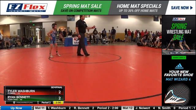Mat 11 77 Tyler Washburn Florida Vs Ryan Bennett Team Ohio смотреть онлайн