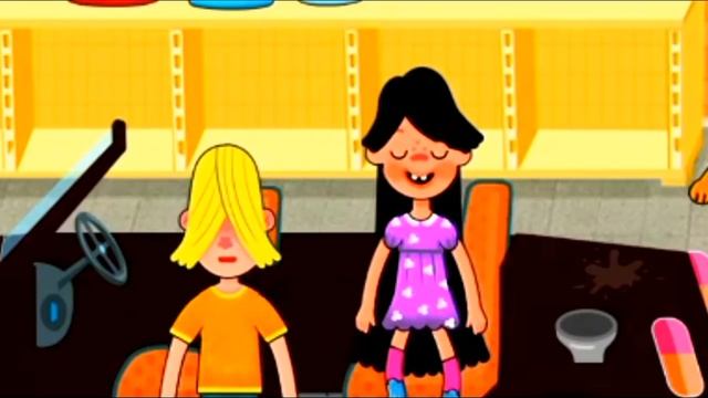 Детский стишок про машину. Вот девочка Марина, а вот ее машина. Смешное видео смотреть онлайн