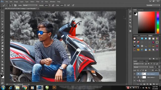 Instagram viral photo editing | futuristic effect | lightroom mobile | PS touch смотреть онлайн