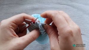 Авторские пинетки на двух спицах без шва / 6-9 мес