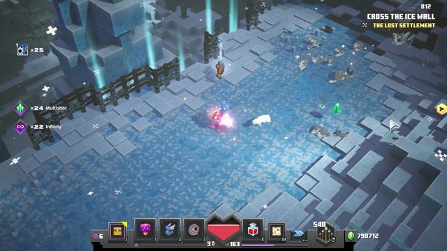 Minecraft Dungeons Creeping Winter DLC Secret Level: The lost settlement смотреть онлайн