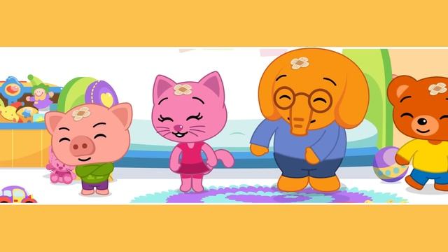 Сколько друзей прыгало на кровати? ♫ Детские песни ♫ Плим Плим смотреть онлайн