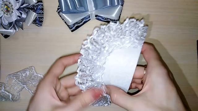 МК школьный галстук! Канзаши! DIY! смотреть онлайн