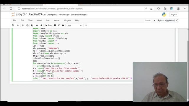 Data Analysis with Python Part 24- Two dependent samples paired t-test смотреть онлайн