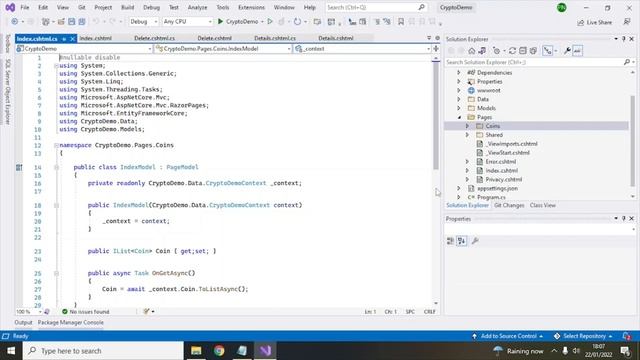 ASP.NET Core 6 Web Application Using Visual Studio 2022 And Entity Framework смотреть онлайн