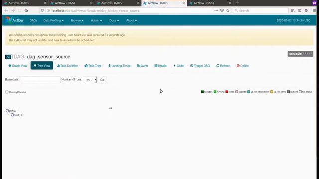 Apache Airflow external task sensor demo смотреть онлайн