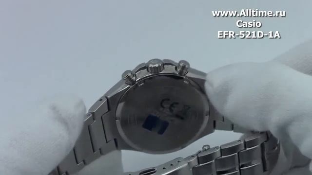 Мужские японские наручные часы Casio Edifice EFR-521D-1A смотреть онлайн
