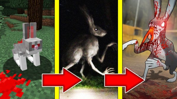 Как менялся ЗАЯЦ ГУМАНОИД и его жизненный цикл в майнкрафт ! Эволюция HUMANOID RABBIT MINECRAFT