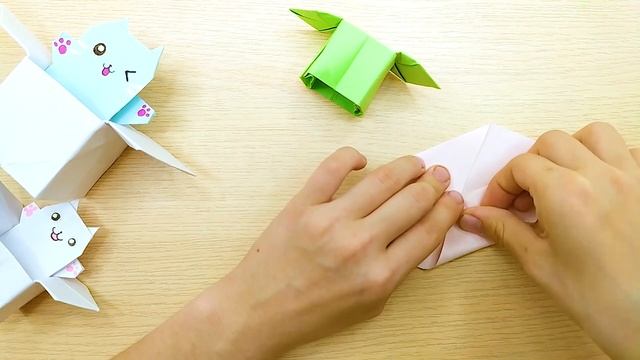 ?DIY?ПОДАРОК?КОРОБОЧКА оригами С КОТИКОМ из бумаги / Как сделать коробочку СЮРПРИЗ своими руками смотреть онлайн