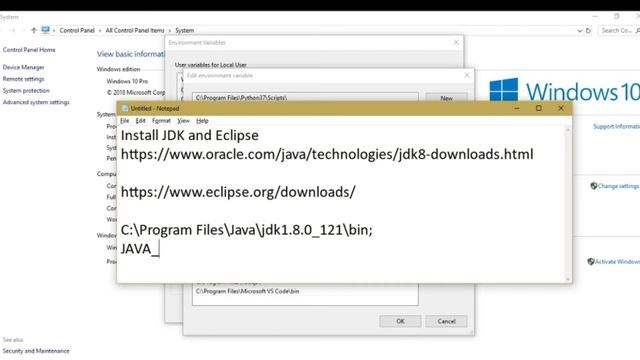 1.1 Install Java JDK and Eclipse and First Java Program. смотреть онлайн
