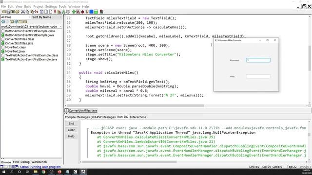 Programming Example: JavaFX Miles Kilometers Converter смотреть онлайн
