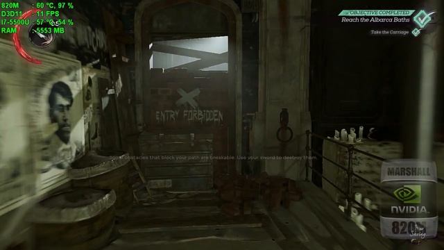 DISHONORED DEATH OF THE OUTSIDER GAMEPLAY GEFORCE 820M 2GB смотреть онлайн