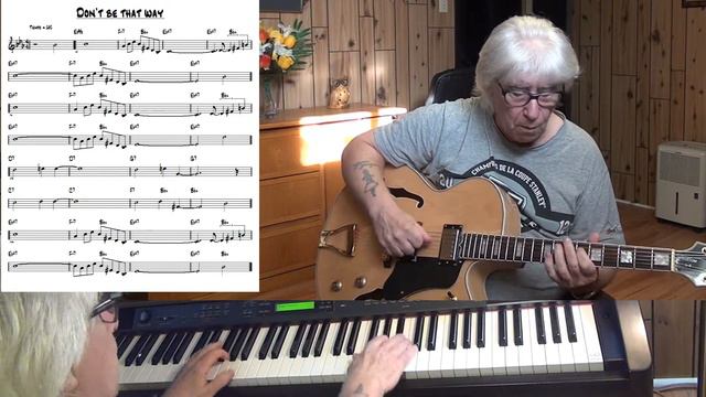 Don't Be That Way - Jazz guitar & piano cover - Yvan Jacques смотреть онлайн