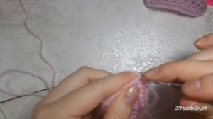 МК. Шапочка и шарфик из комплекта "Зимушка-зима" для кукол Паола Рейна