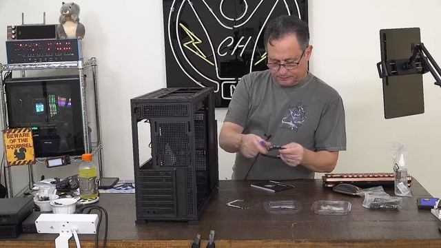 LIVE - Computer Build Featuring The Jonsbo D41 Computer Case With Built-in Monitor