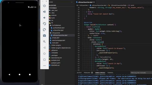 Flutter : URL Launcher, Making phone call, launch URL in App and browser | Ethica Sec смотреть онлайн