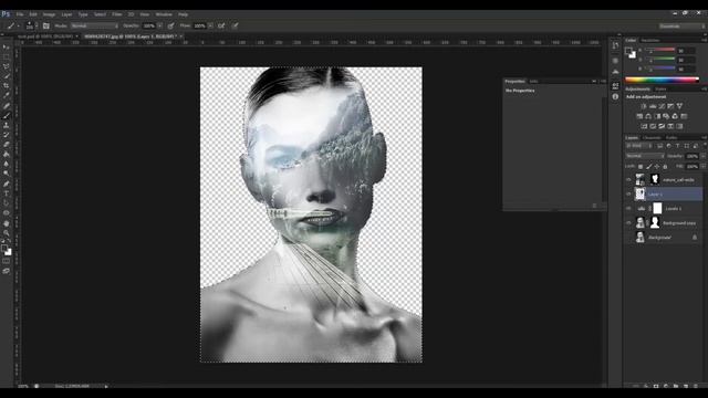 Эффект двойной экспозиции в Photoshop - («Double Exposure») в фотошопе смотреть онлайн