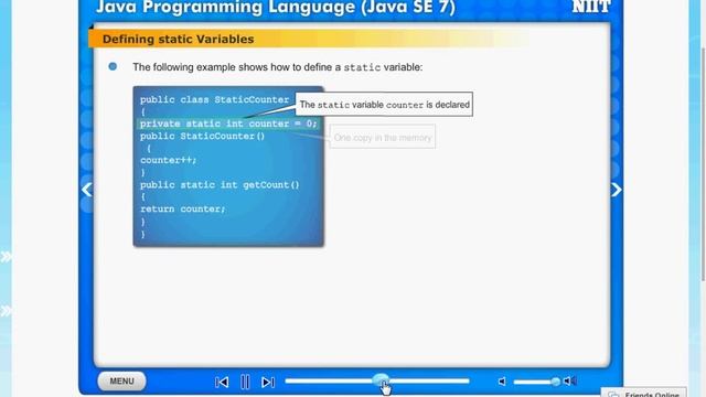 use of static and final keyword in java смотреть онлайн