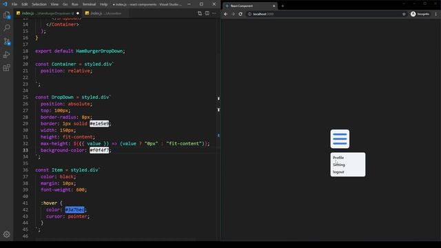 Hamburger Dropdown | ReactJS (In Hindi, Step by Step) смотреть онлайн