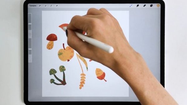 Уроки Procreate. 64. Как сделать бесшовный паттерн. Где непрозрачность. Текстура.