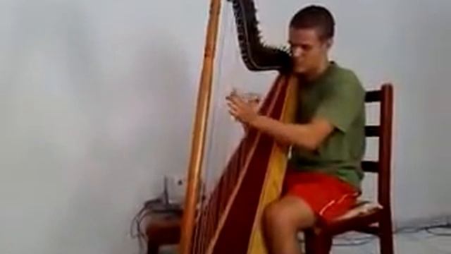 арфа в мужских руках.flv