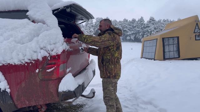 KAR KAMPINDA LAV TAŞLARINDAN FİN HAMAMI YAPTIK