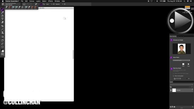 How to create a sketch from a photo using cloning in Painter Essentials 7 смотреть онлайн