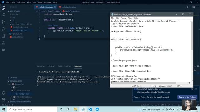 Menjalankan Program java di Docker || Program Java in Docker смотреть онлайн