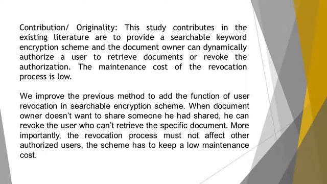 Multi User Searchable Encryption Scheme with User Revocation IJNSR 44 68 74 смотреть онлайн