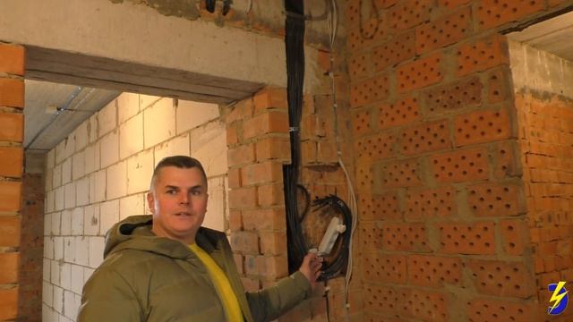 Электромонтажные работы до штукатурки. ЖК "ЛАЗУРНЫЙ" смотреть онлайн