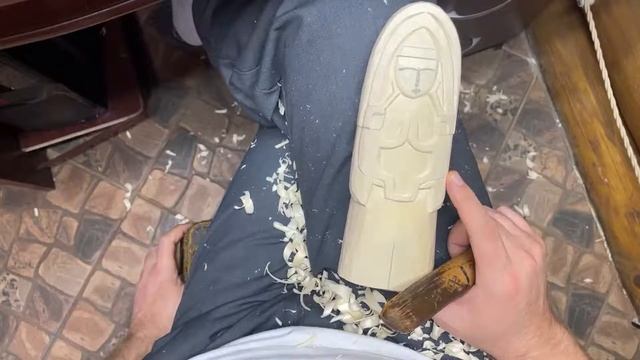 Делаю Кумир Славянской Богини Лада , резьба по дереву. смотреть онлайн