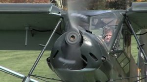 Взлёт немецкого самолёта-разведчика Шторьх