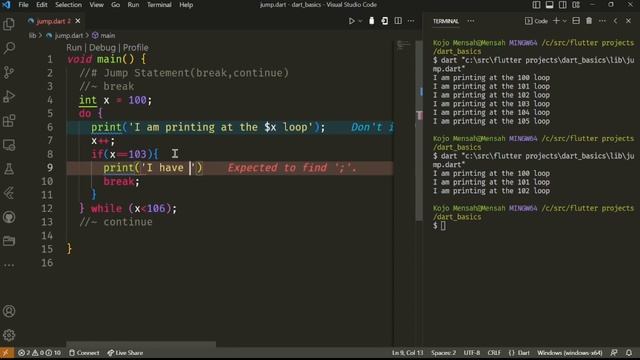 Control Flow Statement #3 (Break and Continue) смотреть онлайн