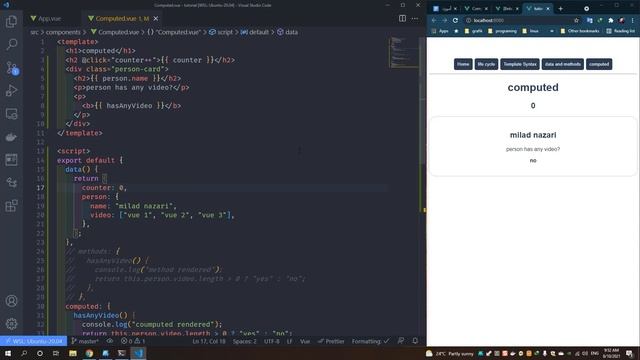 آموزش vue 3 کامپوتید ها смотреть онлайн