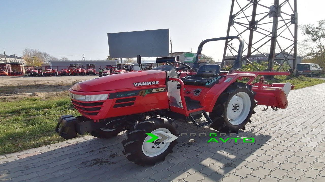 Купить японский минитрактор Yanmar AF-250 за 930 000 руб. трактор с документами ЭПСМ обзорное видео смотреть онлайн