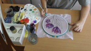 Мастер класс "Роспись по шелку"