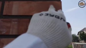 Реальный способ чистки кирпича. Чистка кирпича от раствора с краской.How to clean a brick from pain