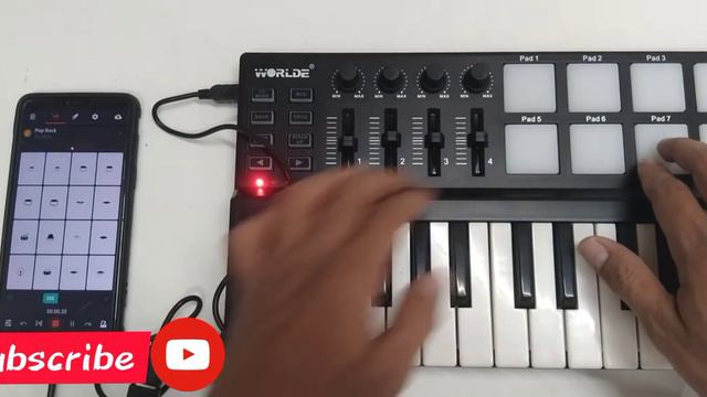 Worlde Panda Mini Tutorial | SET UP •MIDI KEYBOARD to CP using Bandlab App смотреть онлайн
