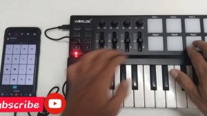 Worlde Panda Mini Tutorial | SET UP •MIDI KEYBOARD to CP using Bandlab App