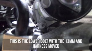 VW Tiguan starter motor replacement