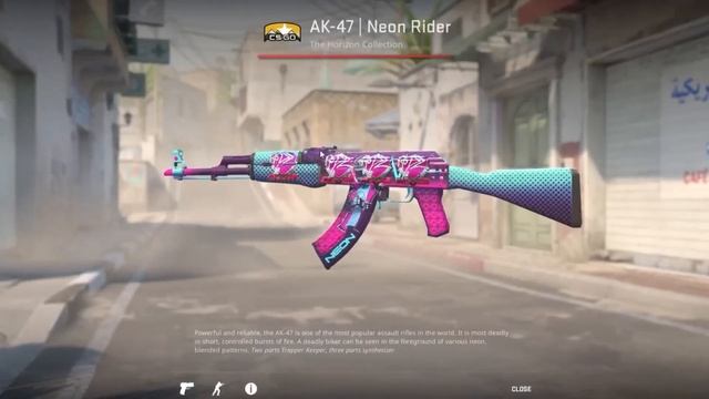 CS2 AK 47 NEON RIDER + 4 Ropz Foil Krakow Stickers смотреть онлайн
