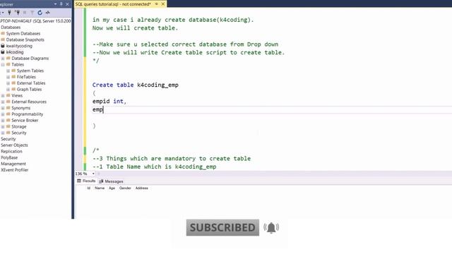 Sql-Create Table statement #Create #sql #CreateTable #database смотреть онлайн